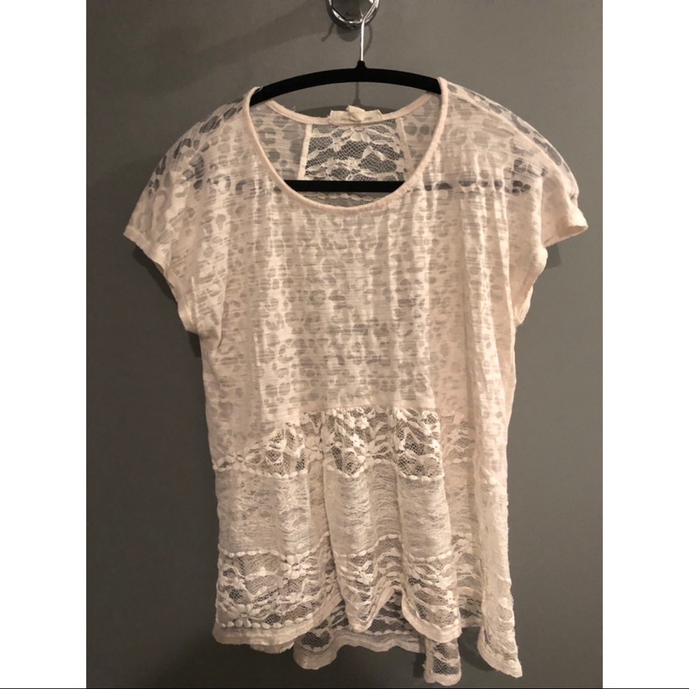 Mixed print top